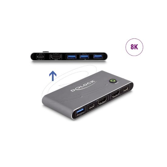 Εικόνα της KVM 2PORT HDMI 8K/60 Hz USB 3.0 and Audio