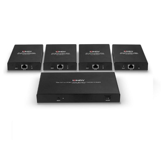 Εικόνα της SPLITTER HDMI 4K/60hz (70m)-Transmitter-4 Receivers-POC