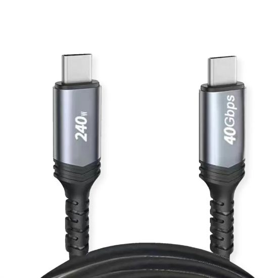 Εικόνα της USB CABLE Type-C male to USB Type-C male 0,8m (USB4 Gen3x2, 40Gbit/s, 240W/sup. video 8K)