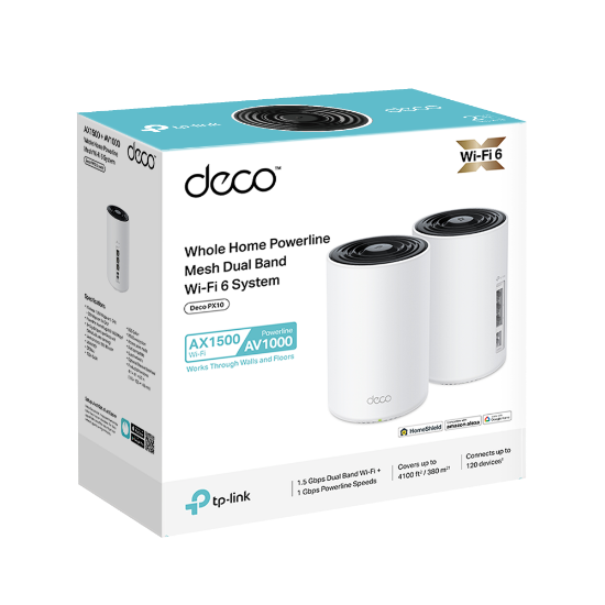 Εικόνα της Mesh WiFi 6 System AX1500 + AV1000 Whole Home Powerline  (3-PACK)