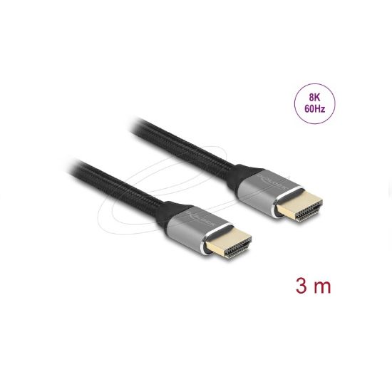 Εικόνα της Ultra High Speed HDMI Cable 48 Gbps 8K 60 Hz grey 3 m certified