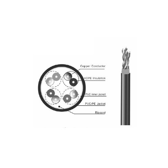 Εικόνα της UTP 305m Cat5e outdoor ΜΑΥΡΟ (PET)