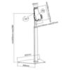 Εικόνα της ΒΑΣΗ ΕΔΑΠΕΔΙΑ ΓΙΑ Tablet 7,9“ - 11“ height adjust 63–108 cm