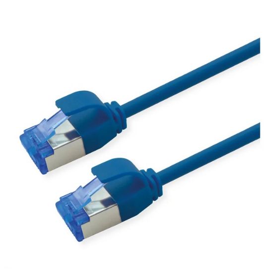 Εικόνα της SFTP 3m Cat6a μπλε Slim PoE Cu 15,4W Pimf LSZH