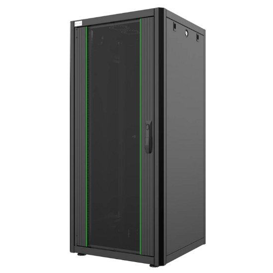 Εικόνα της Επιδαπέδια καμπίνα 22U πλατους 80cm & βάθος 100cm, Διατρητες 1 FRONT 2 REAR