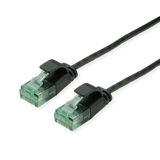 Εικόνα της UTP 2m Cat6a Μαυρο Slim Cu LSZH