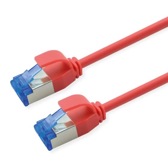 Εικόνα της SFTP 1m Cat6a κόκκινο Slim PoE Cu 15,4W Pimf LSZH
