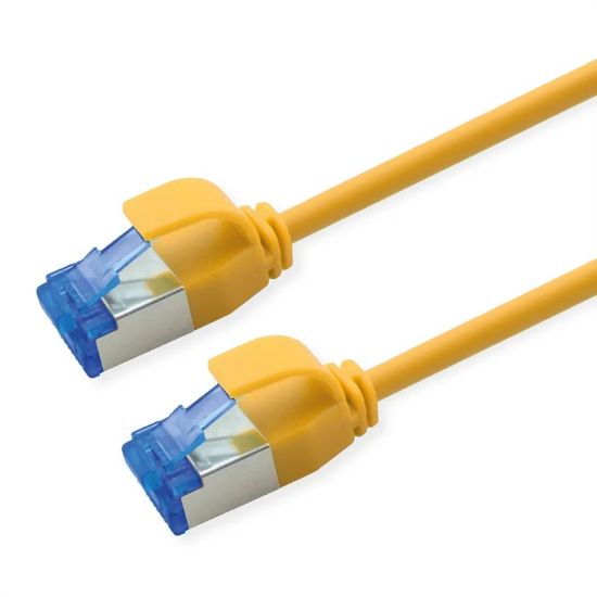 Εικόνα της SFTP 2m Cat6a κίτρινο Slim PoE Cu 15,4W Pimf LSZH