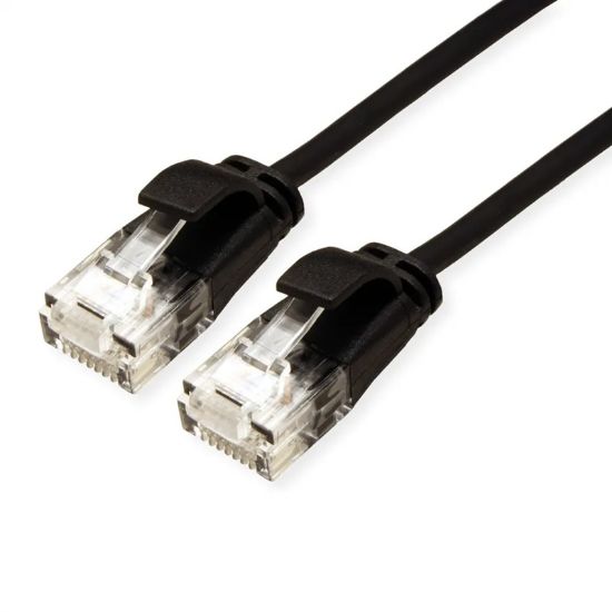 Εικόνα της UTP 3m Cat6a Μαυρο Slim Cu LSZH