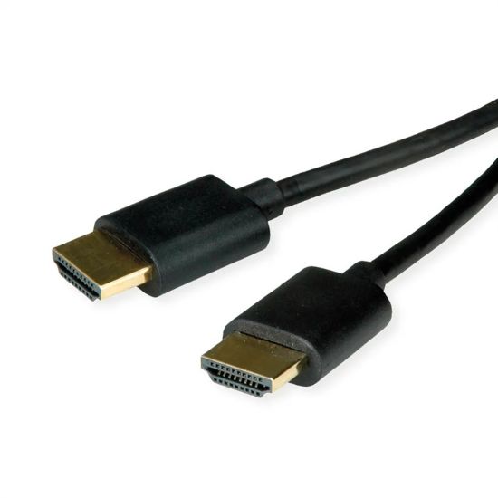 Εικόνα της καλώδιο HDMI 1m high speed Slim 3840x2160@60Hz