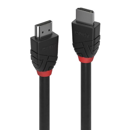 Εικόνα της καλώδιο HDMI 2.0 1m (4096x2160@60Hz-18Gbps) Black Line