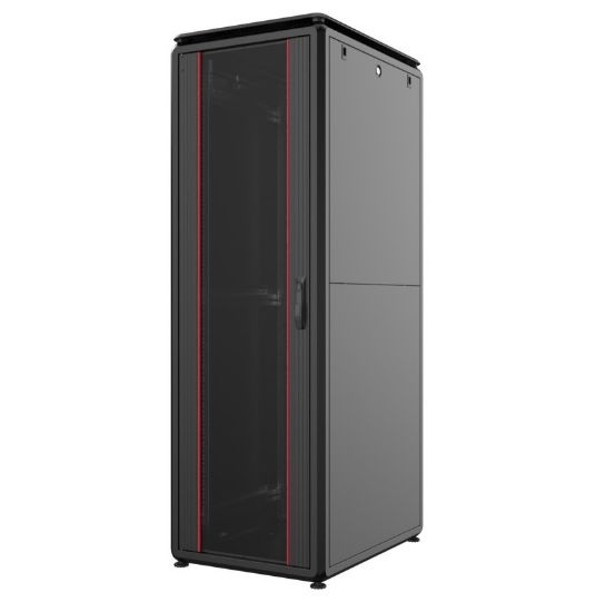 Εικόνα της Επιδαπέδια καμπίνα 42U 80cm Χ 120 cm,πόρτα τζάμι